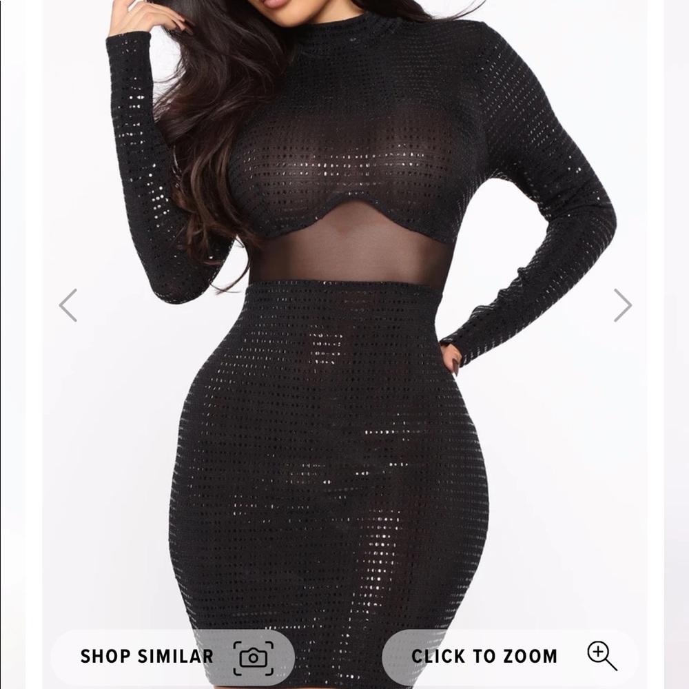 Metallic Mini Dress